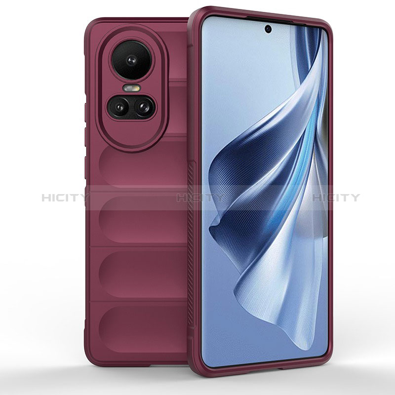 Coque Silicone Housse Etui Gel Line KC1 pour Oppo Reno10 Pro 5G Noir Plus