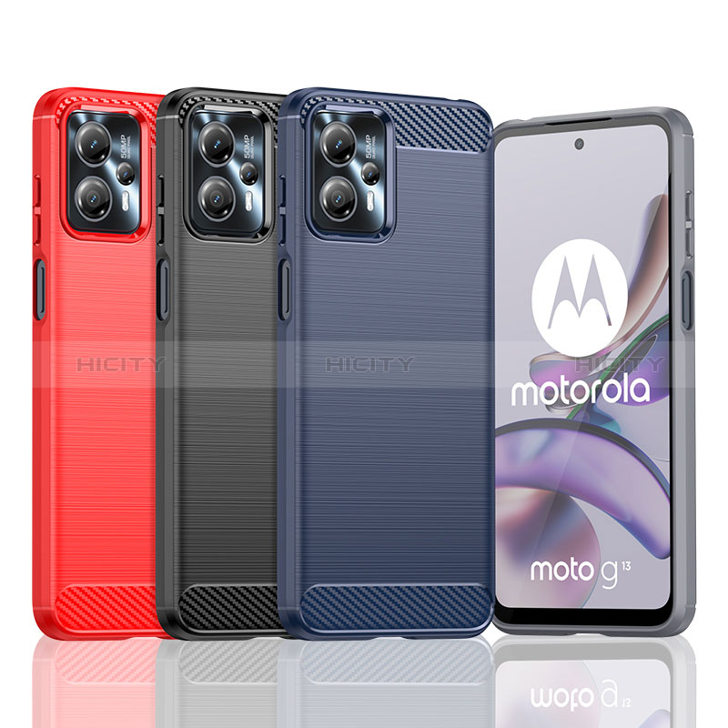 Coque Silicone Housse Etui Gel Line MF1 pour Motorola Moto G13 Plus