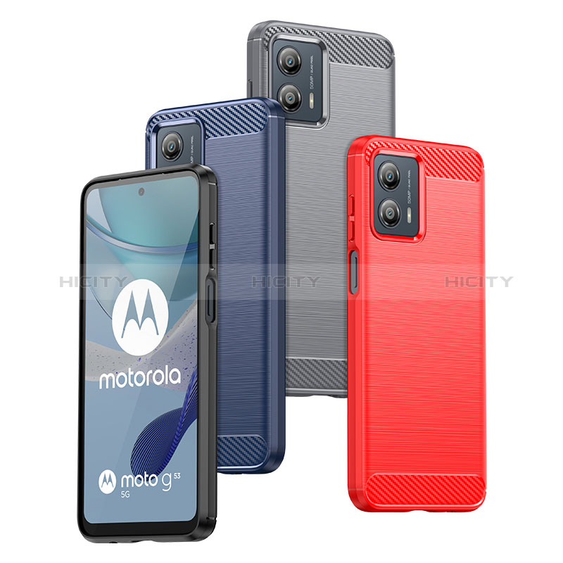 Coque Silicone Housse Etui Gel Line MF1 pour Motorola Moto G53 5G Plus