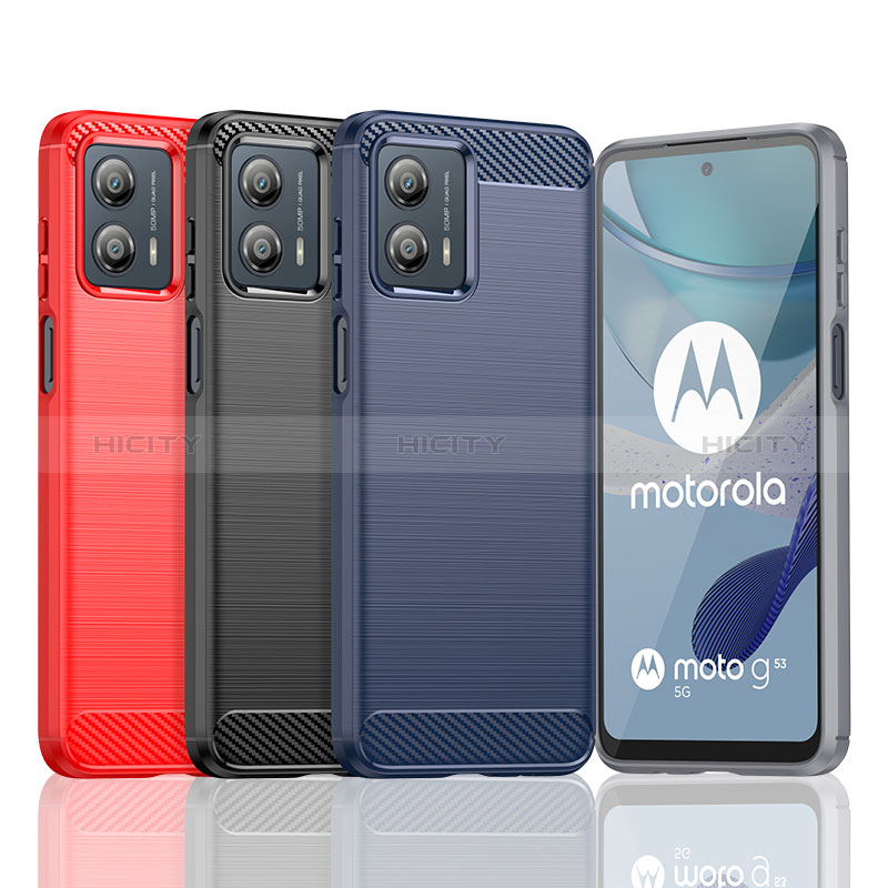 Coque Silicone Housse Etui Gel Line MF1 pour Motorola Moto G53j 5G Plus