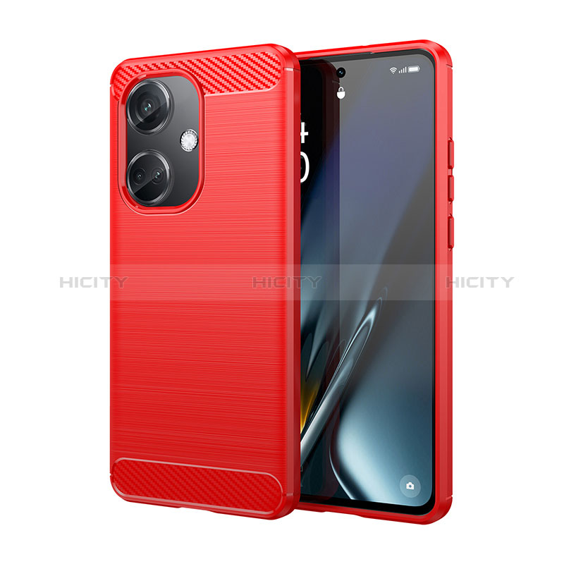 Coque Silicone Housse Etui Gel Line MF1 pour Oppo K11 5G Rouge Plus