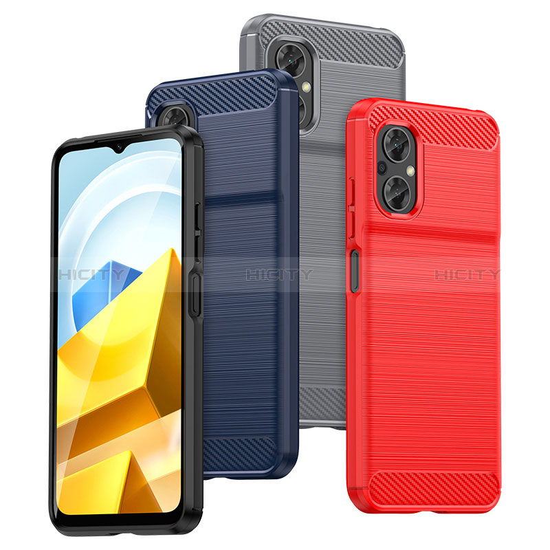 Coque Silicone Housse Etui Gel Line MF1 pour Xiaomi Poco M5 4G Plus