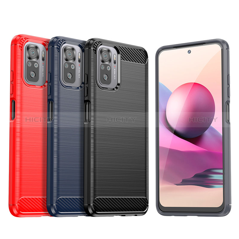 Coque Silicone Housse Etui Gel Line MF1 pour Xiaomi Redmi Note 10S 4G Plus