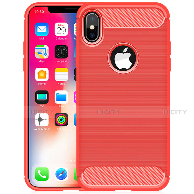 Coque Silicone Housse Etui Gel Line pour Apple iPhone X Plus