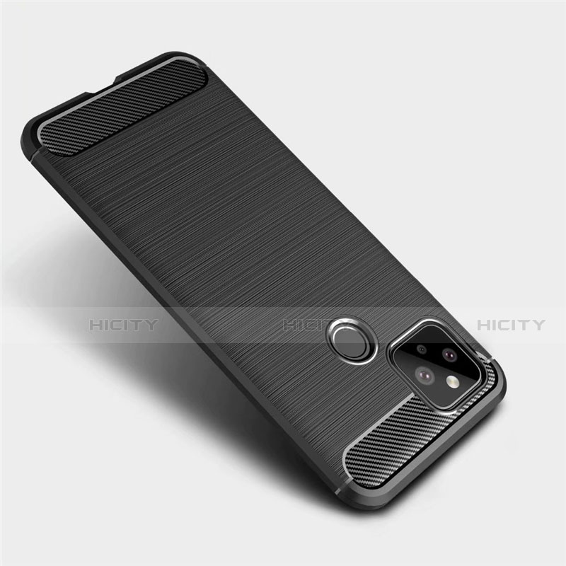 Coque Silicone Housse Etui Gel Line pour Google Pixel 5 Plus