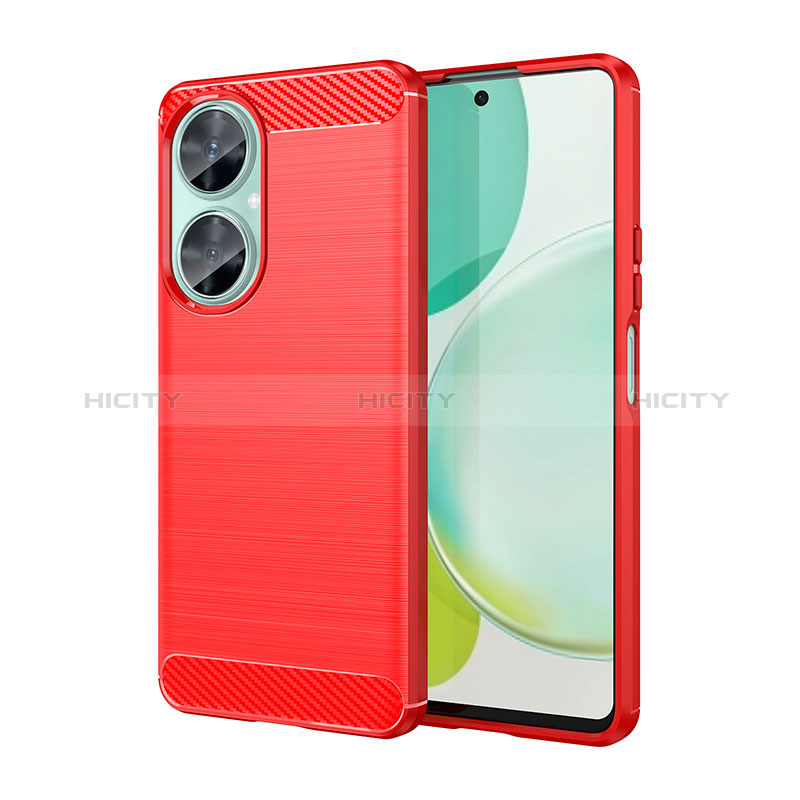 Coque Silicone Housse Etui Gel Line pour Huawei Nova 11i Rouge Plus