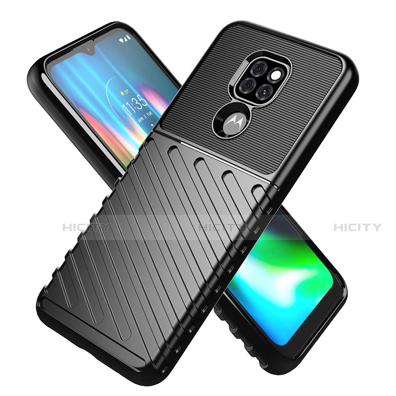 Coque Silicone Housse Etui Gel Line pour Motorola Moto G9 Plus