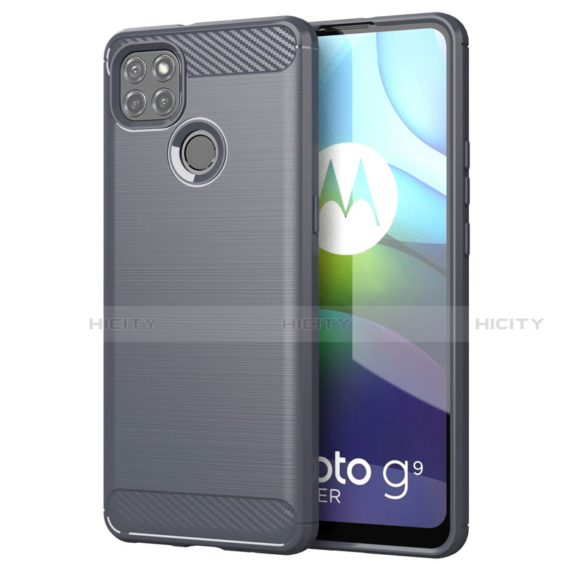 Coque Silicone Housse Etui Gel Line pour Motorola Moto G9 Power Plus