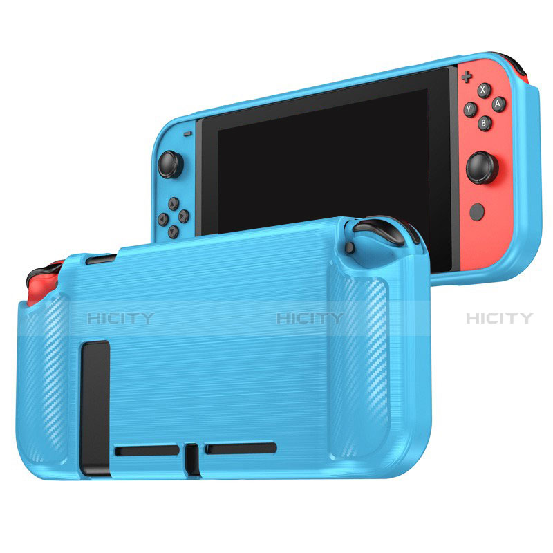 Coque Silicone Housse Etui Gel Line pour Nintendo Switch Plus