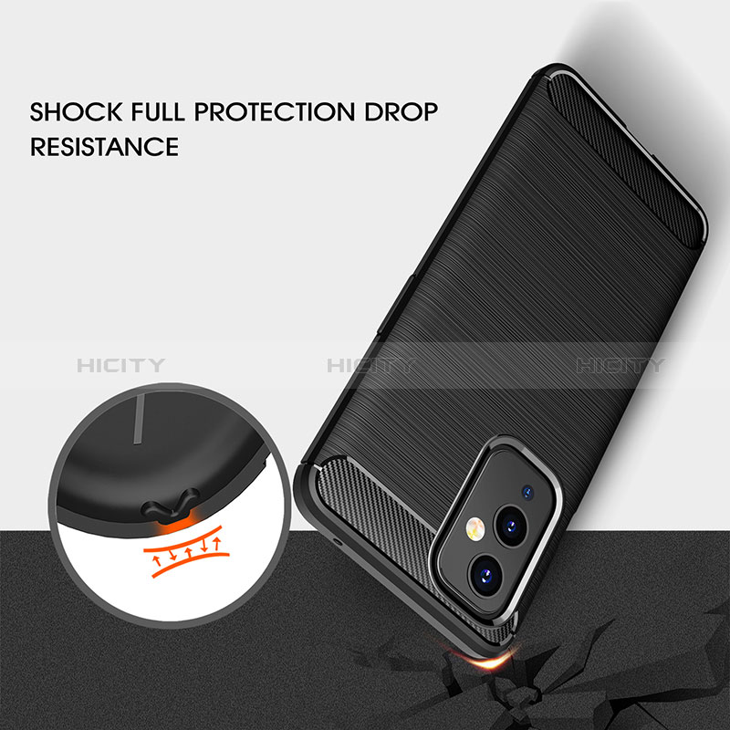 Coque Silicone Housse Etui Gel Line pour OnePlus 9 5G Plus