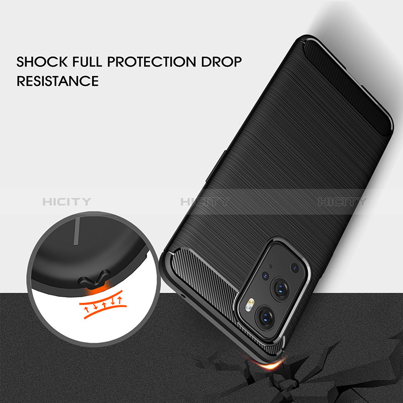 Coque Silicone Housse Etui Gel Line pour OnePlus 9 Pro 5G Plus