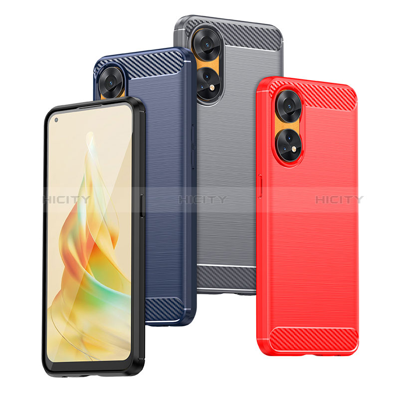 Coque Silicone Housse Etui Gel Line pour Oppo Reno8 T 4G Plus