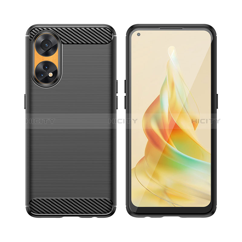 Coque Silicone Housse Etui Gel Line pour Oppo Reno8 T 4G Plus