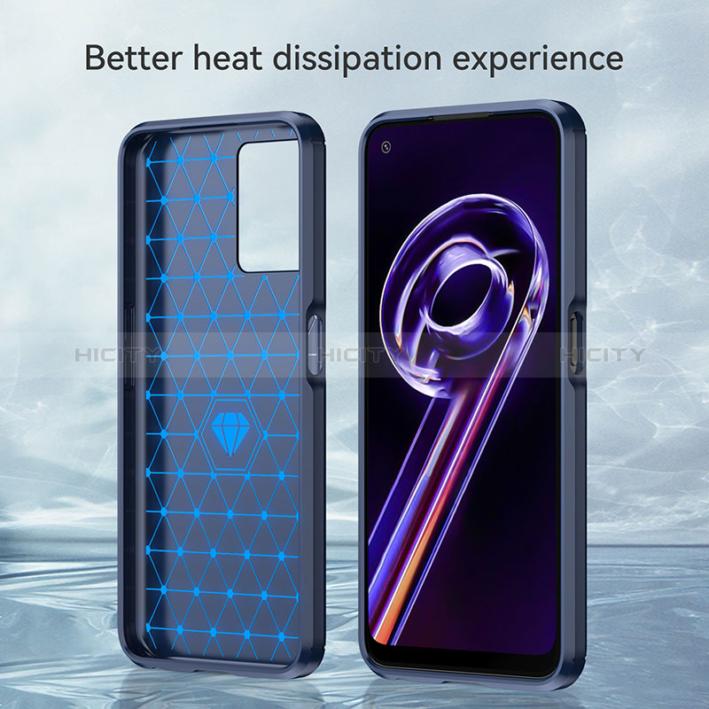 Coque Silicone Housse Etui Gel Line pour Realme 9 5G Plus