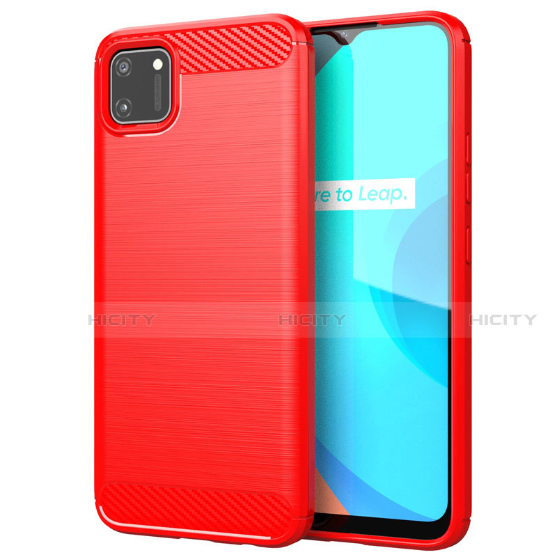 Coque Silicone Housse Etui Gel Line pour Realme C11 Plus