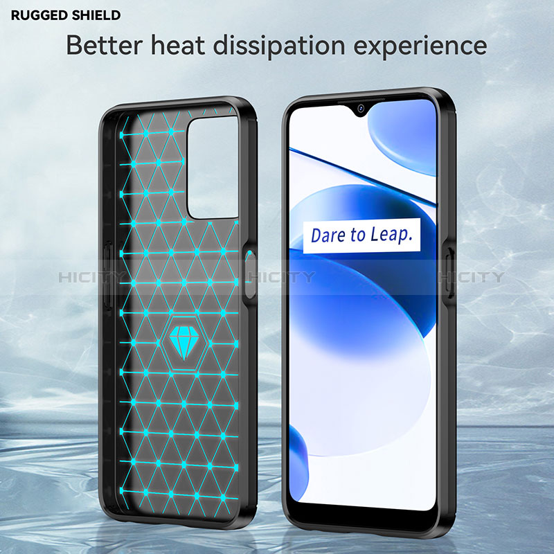 Coque Silicone Housse Etui Gel Line pour Realme Narzo 50A Prime Plus