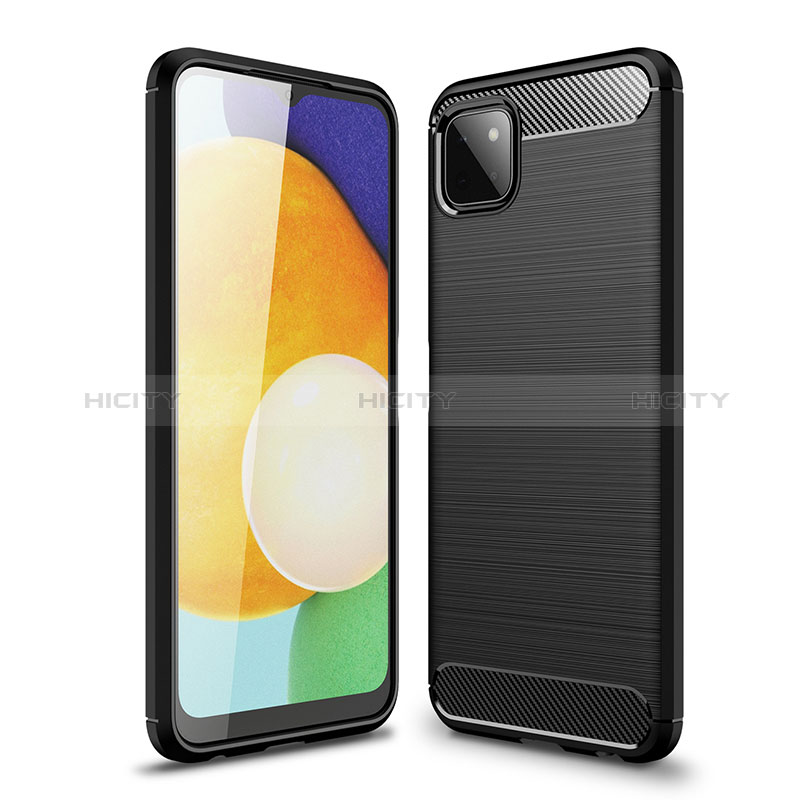 Coque Silicone Housse Etui Gel Line pour Samsung Galaxy A22s 5G Noir Plus