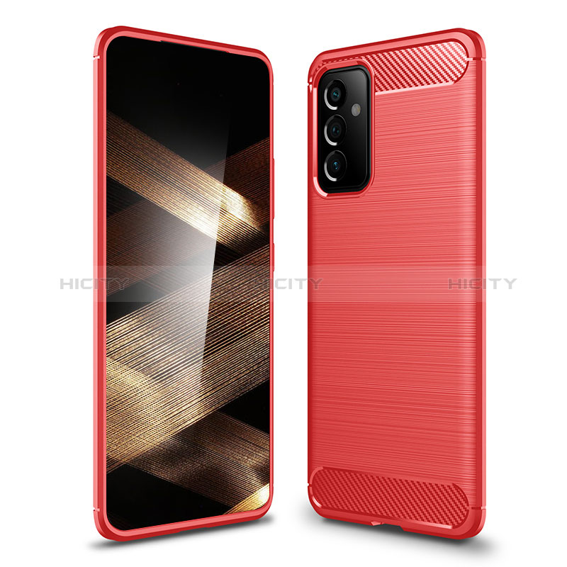 Coque Silicone Housse Etui Gel Line pour Samsung Galaxy A35 5G Rouge Plus