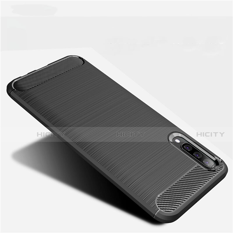 Coque Silicone Housse Etui Gel Line pour Samsung Galaxy A50 Plus