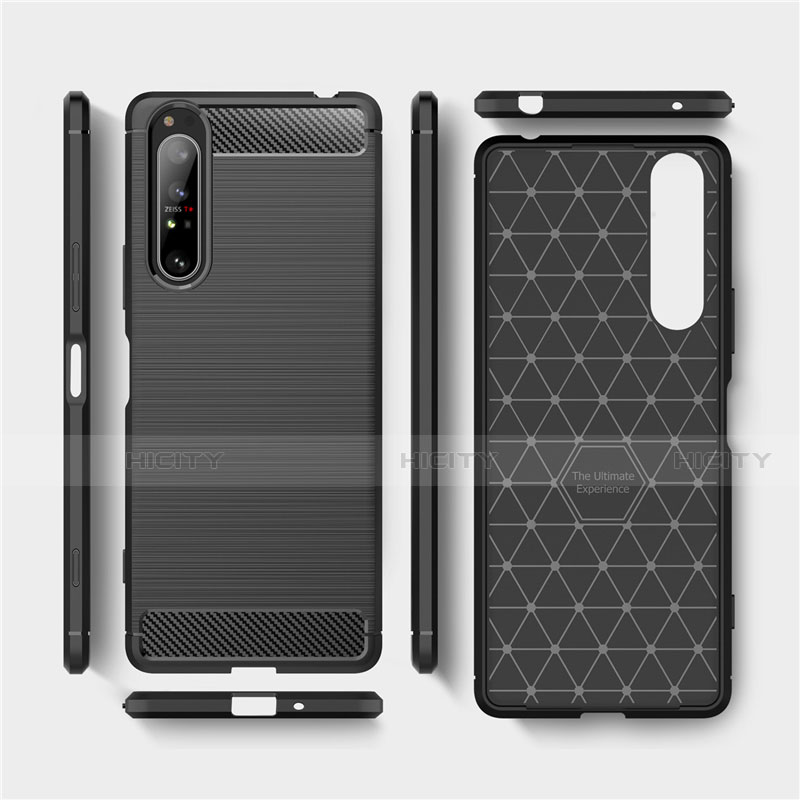 Coque Silicone Housse Etui Gel Line pour Sony Xperia 1 II Plus