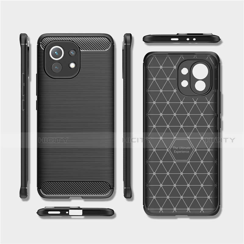 Coque Silicone Housse Etui Gel Line pour Xiaomi Mi 11 Lite 5G NE Plus