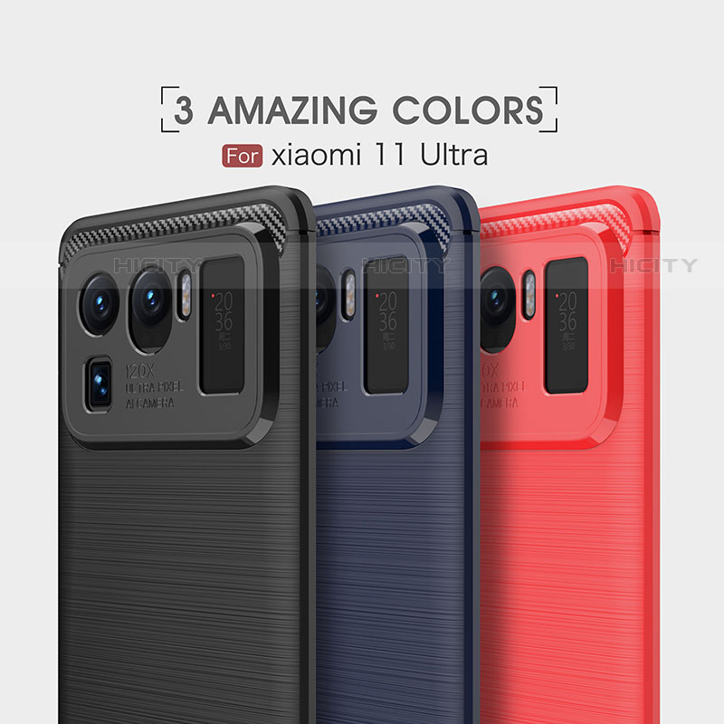 Coque Silicone Housse Etui Gel Line pour Xiaomi Mi 11 Ultra 5G Plus