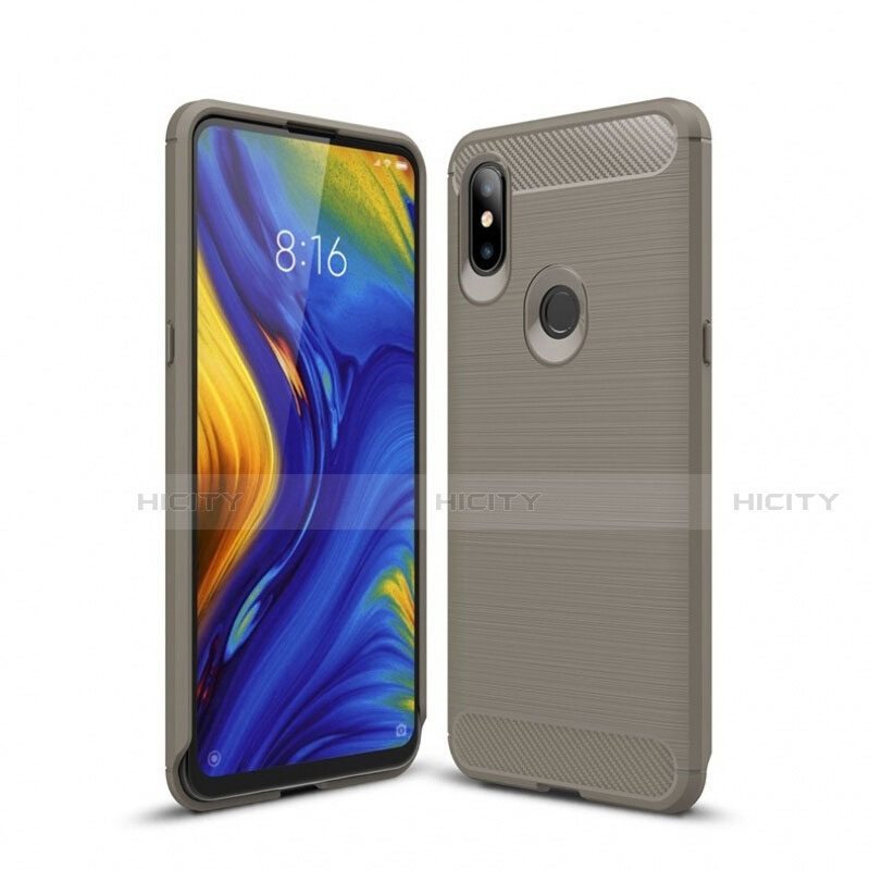 Coque Silicone Housse Etui Gel Line pour Xiaomi Mi Mix 3 Plus