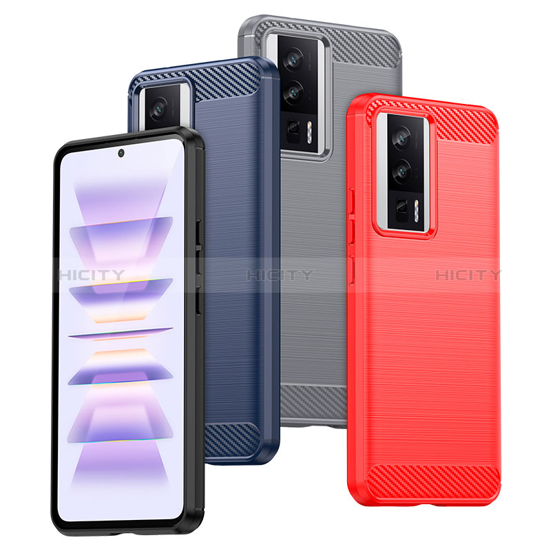 Coque Silicone Housse Etui Gel Line pour Xiaomi Redmi K60 5G Plus