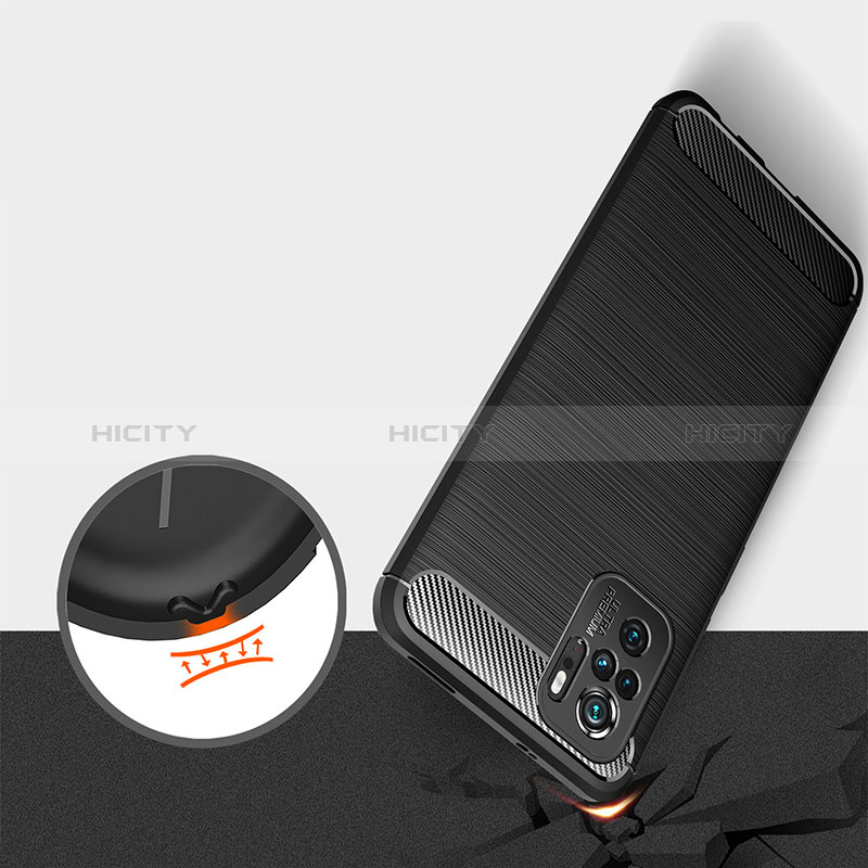 Coque Silicone Housse Etui Gel Line pour Xiaomi Redmi Note 10 4G Plus