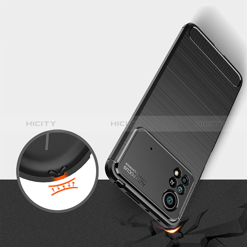 Coque Silicone Housse Etui Gel Line pour Xiaomi Redmi Note 11E Pro 5G Plus