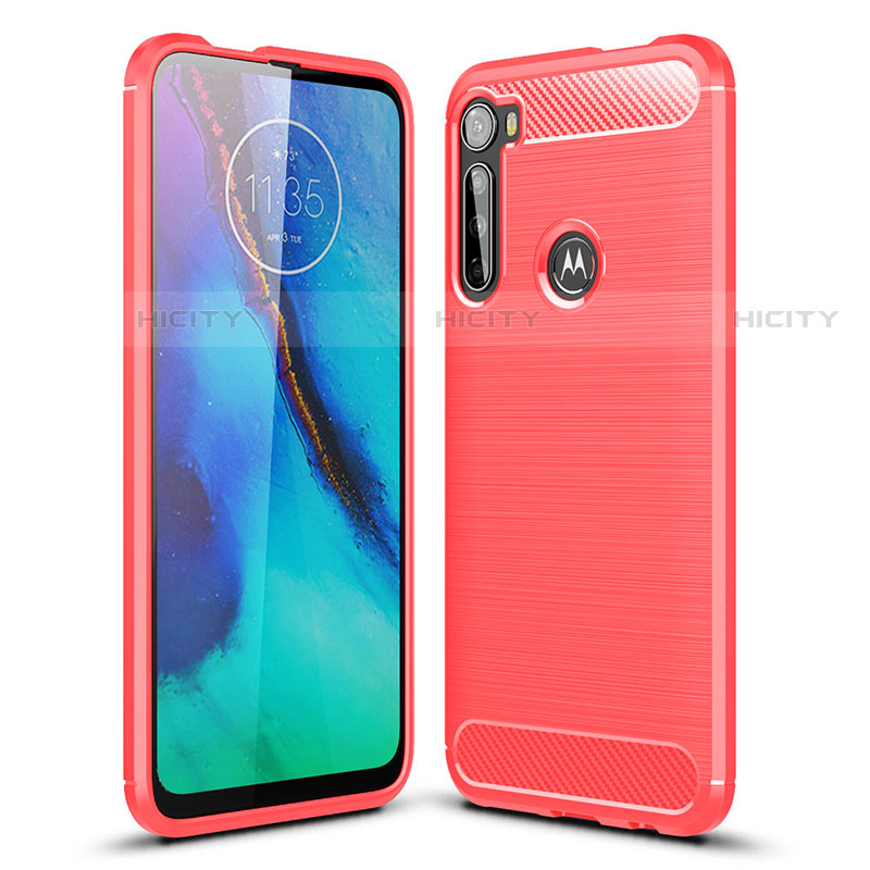 Coque Silicone Housse Etui Gel Line S01 pour Motorola Moto One Fusion Plus Plus