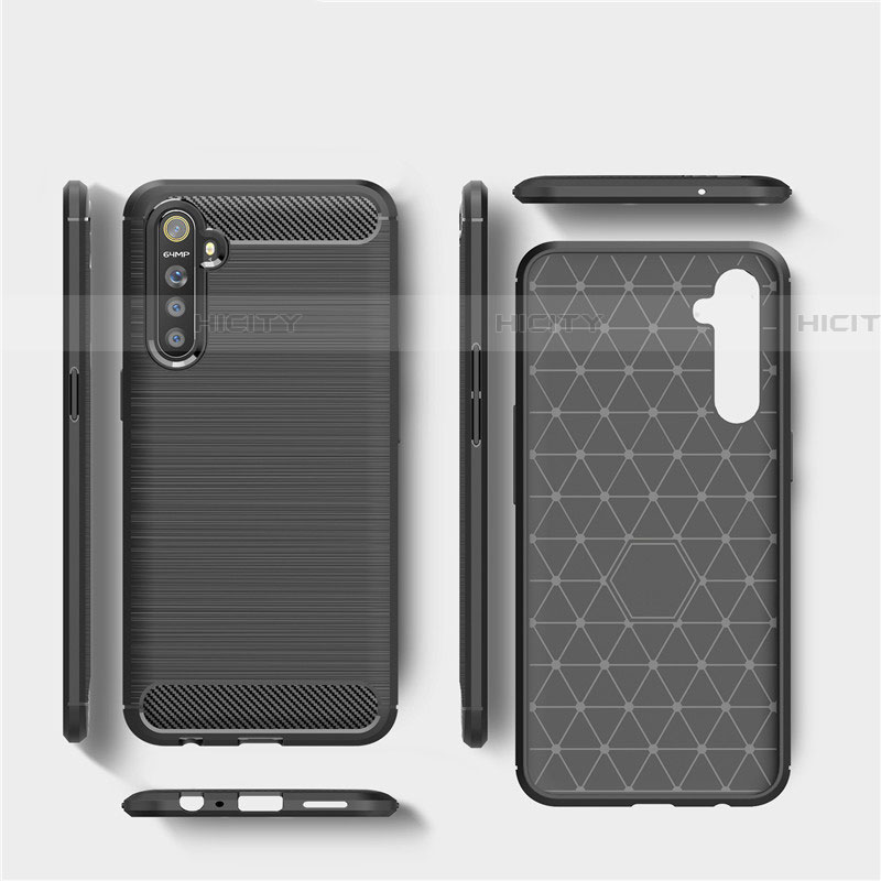 Coque Silicone Housse Etui Gel Line S01 pour Realme XT Plus