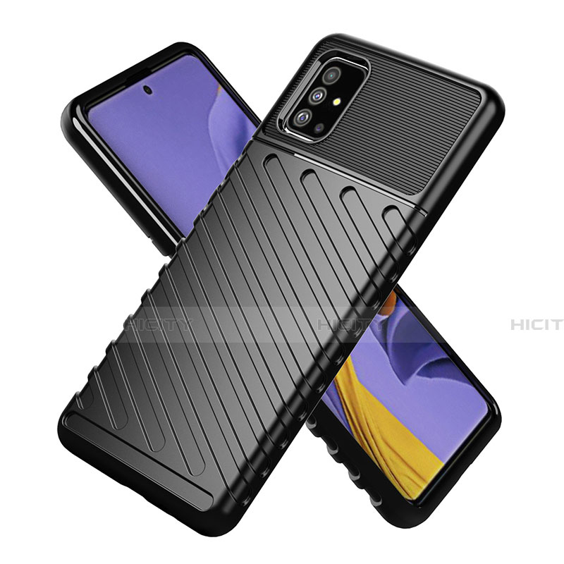 Coque Silicone Housse Etui Gel Line S01 pour Samsung Galaxy A71 5G Plus