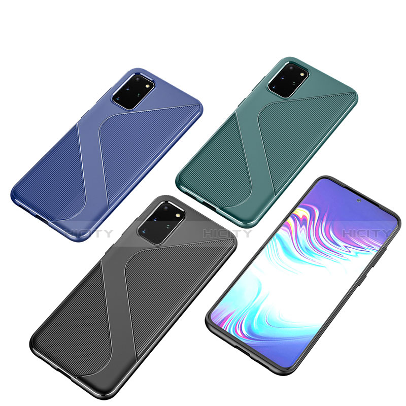 Coque Silicone Housse Etui Gel Line S01 pour Samsung Galaxy S20 Plus 5G Plus