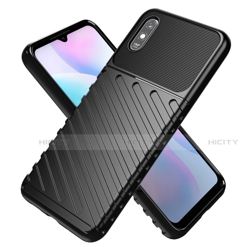 Coque Silicone Housse Etui Gel Line S01 pour Xiaomi Redmi 9A Plus