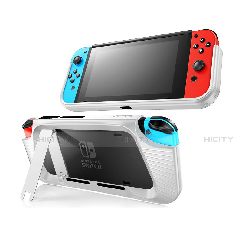 Coque Silicone Housse Etui Gel Line S02 pour Nintendo Switch Plus