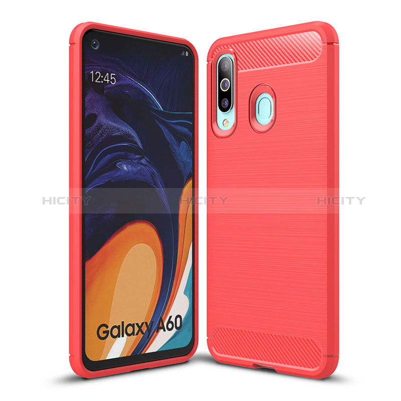 Coque Silicone Housse Etui Gel Line WL1 pour Samsung Galaxy A60 Plus