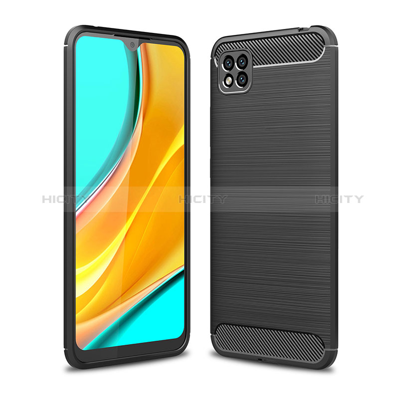 Coque Silicone Housse Etui Gel Line WL1 pour Xiaomi Redmi 9 Activ Noir Plus