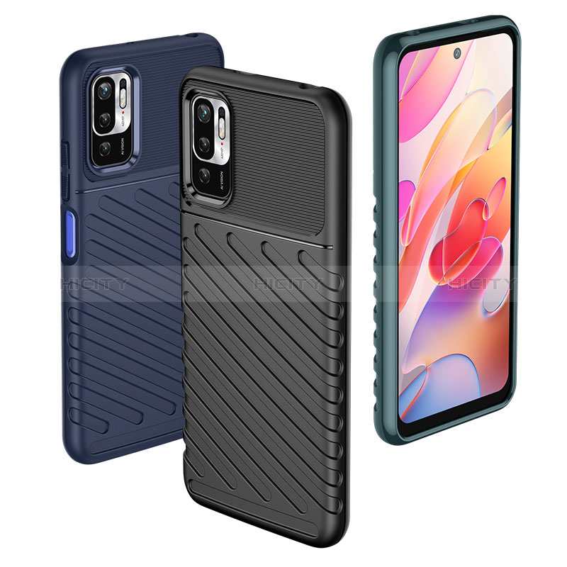 Coque Silicone Housse Etui Gel Serge MF1 pour Xiaomi Redmi Note 10 JE 5G Plus