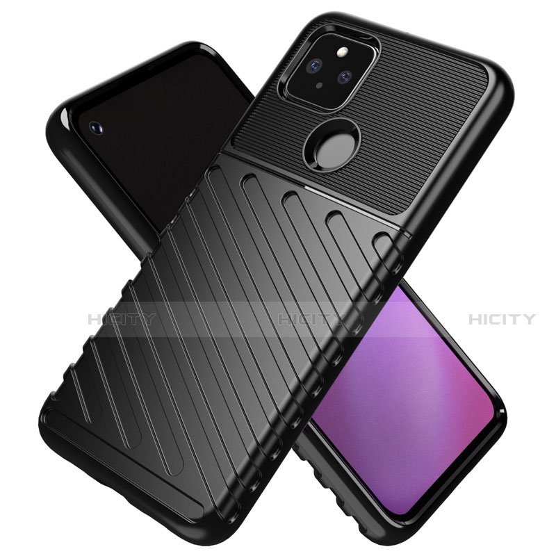 Coque Silicone Housse Etui Gel Serge pour Google Pixel 4a 5G Plus