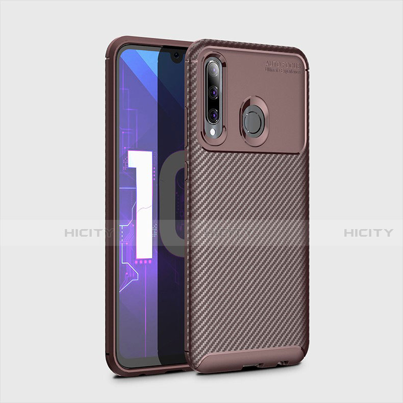 Coque Silicone Housse Etui Gel Serge pour Huawei Honor 20 Lite Marron Plus