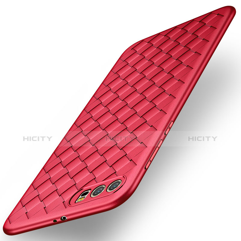 Coque Silicone Housse Etui Gel Serge pour Huawei Honor 9 Rouge Plus