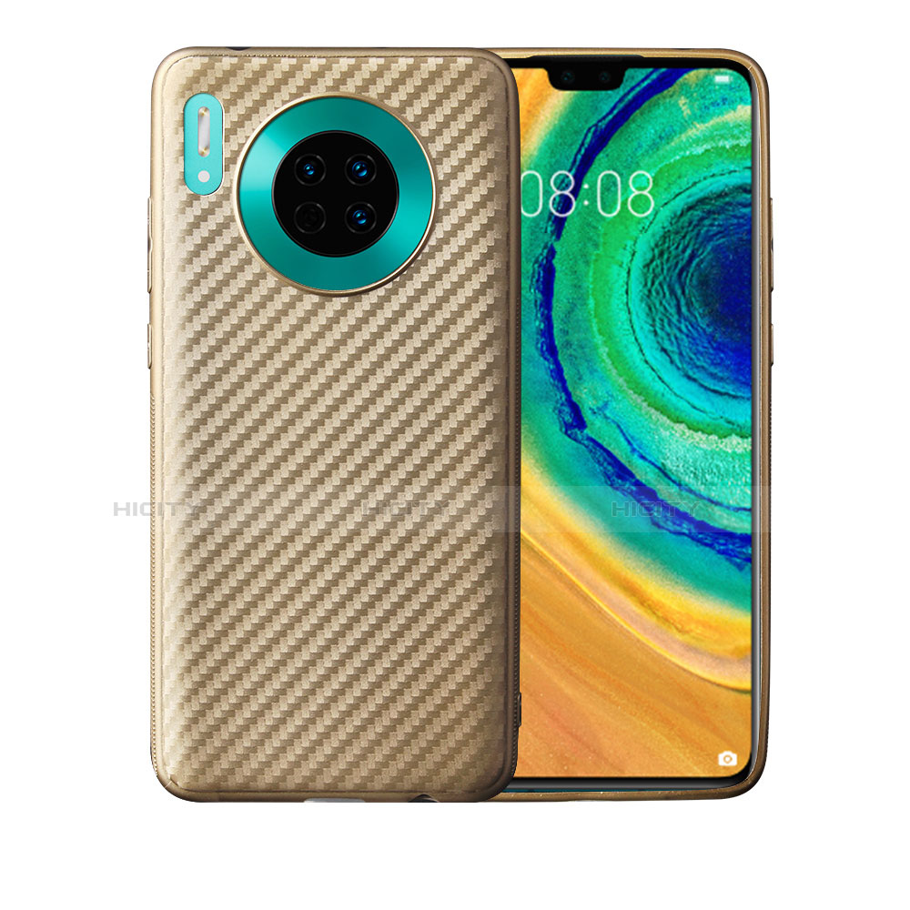 Coque Silicone Housse Etui Gel Serge pour Huawei Mate 30 Pro 5G Or Plus