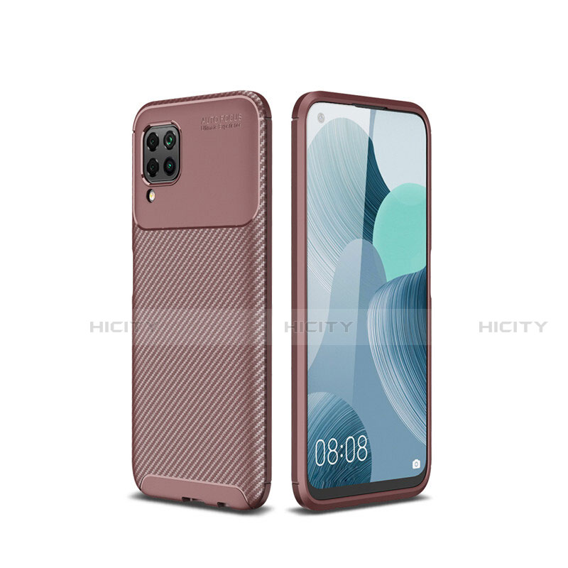 Coque Silicone Housse Etui Gel Serge pour Huawei Nova 6 SE Marron Plus