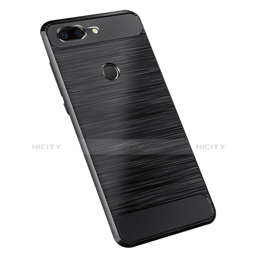 Coque Silicone Housse Etui Gel Serge pour OnePlus 5T A5010 Noir Plus