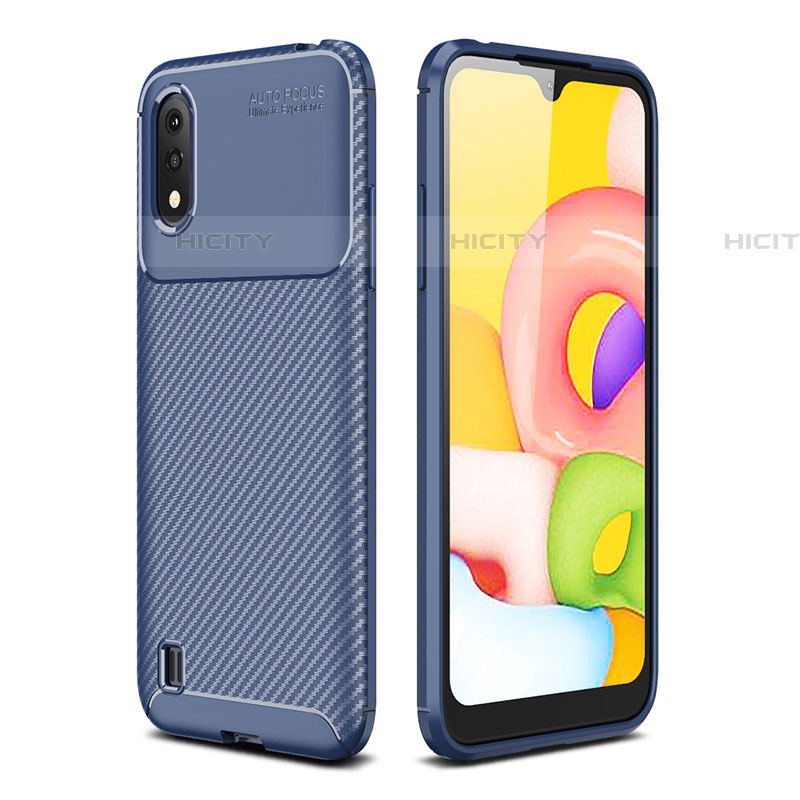 Coque Silicone Housse Etui Gel Serge pour Samsung Galaxy A01 SM-A015 Plus