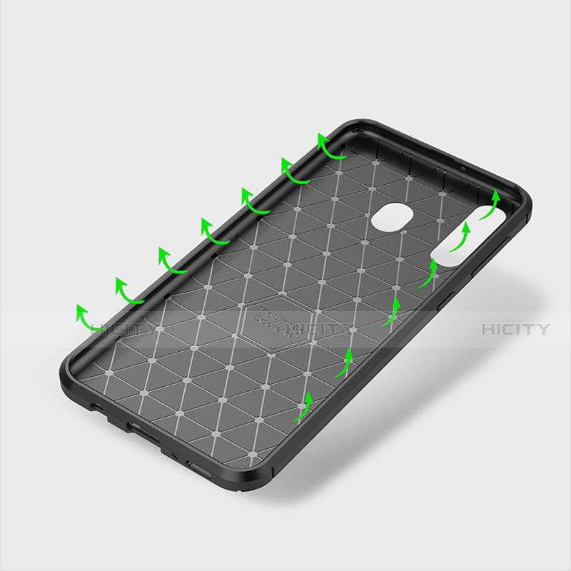 Coque Silicone Housse Etui Gel Serge pour Samsung Galaxy A60 Plus