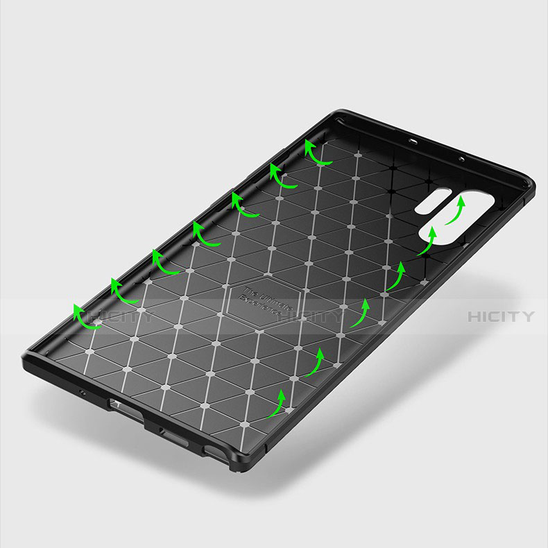 Coque Silicone Housse Etui Gel Serge pour Samsung Galaxy Note 10 Plus Plus