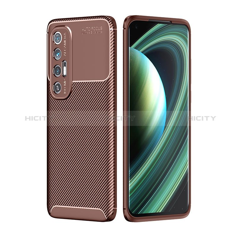 Coque Silicone Housse Etui Gel Serge pour Xiaomi Mi 10S 5G Marron Plus