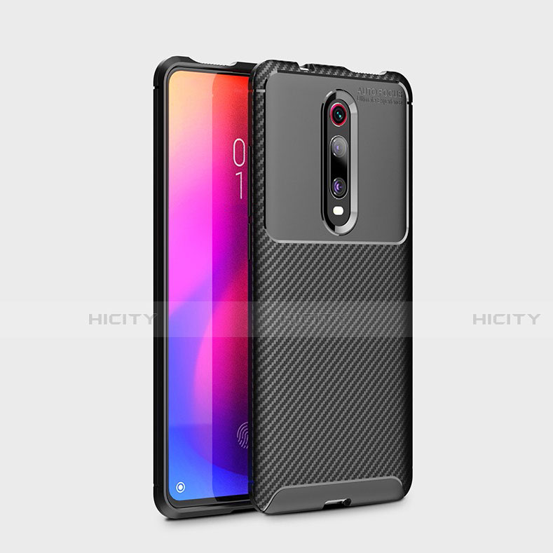 Coque Silicone Housse Etui Gel Serge pour Xiaomi Mi 9T Pro Noir Plus